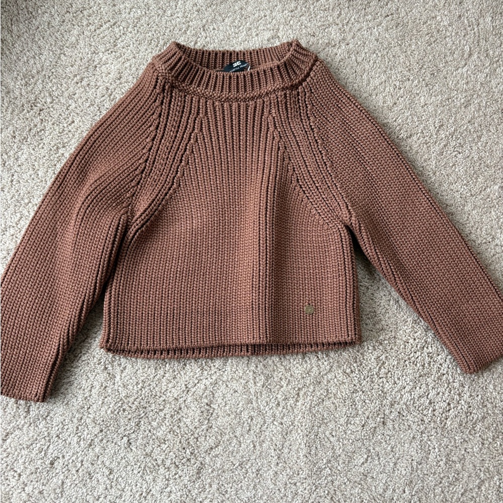 Elisabetta Franchi French Designer Tan Turtleneck Sweater